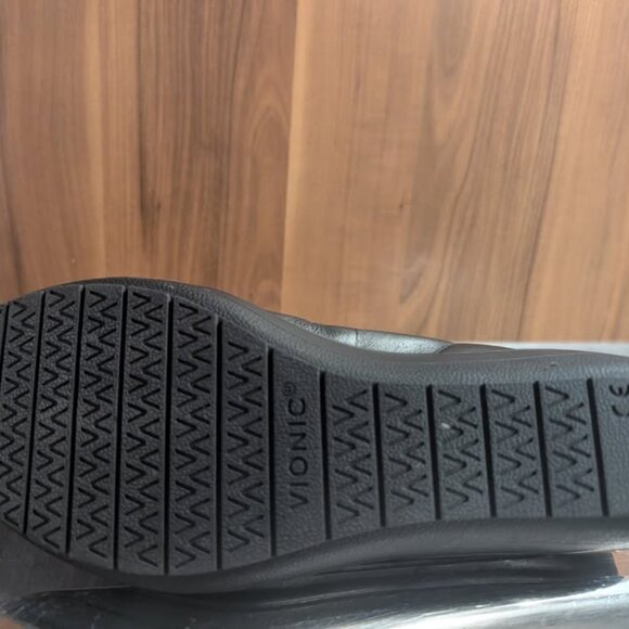 Vionic Women’s Black Leather Wedge Shoes — Comfort + Support — Size 7 W - Picture 3 of 4